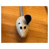 Set of 6 MCM Viking Teak Cheese Picks with Mouse Design