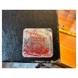 Set of 6 MCM Viking Teak Cheese Picks with Mouse Design