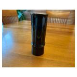 Vintage Japanese Bronze Chokin Vase with Mountain Design