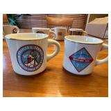 Collection of 14 Vintage Boy Scouts BSA and Commemorative Restaurant Ware Mugs