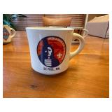Collection of 14 Vintage Boy Scouts BSA and Commemorative Restaurant Ware Mugs