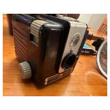 Vintage Brownie Hawkeye Camera with Flash in Leather Case