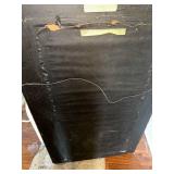 Large Vintage Framed Silk Watercolor Artwork with Asian Inspired Landscape Scene