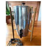 Vintage MCM Atomic Style Chrome and Teak Regal 12-Cup Coffee Percolator