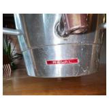 Vintage MCM Atomic Style Chrome and Teak Regal 12-Cup Coffee Percolator