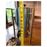 Vintage MCM Atomic Style Chrome and Teak Regal 12-Cup Coffee Percolator