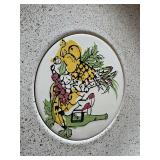 Artistic Fruit Design Ceramic Wall Plate