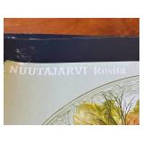 NuutajÃ¤rvi Rosita Floral Etched Glass Serving Platter in Original Box