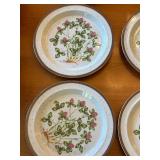 Set of 12 Vintage Wildflower Speckled Stoneware Salad Plates Sweet Clover No 205 Japan