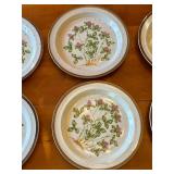 Set of 12 Vintage Wildflower Speckled Stoneware Salad Plates Sweet Clover No 205 Japan