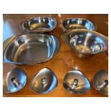 Vintage Stainless Steel Serving Pieces from Denmark, Sweden and Germany