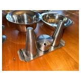 Vintage Stainless Steel Serving Pieces from Denmark, Sweden and Germany