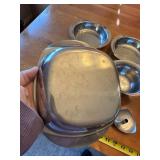 Vintage Stainless Steel Serving Pieces from Denmark, Sweden and Germany