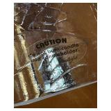 Set of 3 Glasslight Studio Textured Clear Glass Melting Ice Candle Holders by Joel and Candace Bless Glass Artists