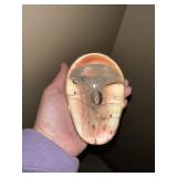 Unique Hand blown Glass Paperweight with Phosphorescent Glow in the Dark Luminous Jellyfish Design