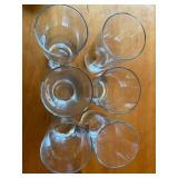 Set of 6 Statue of Liberty Centennial Glasses with Gold Emblem