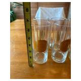 Set of 6 Statue of Liberty Centennial Glasses with Gold Emblem