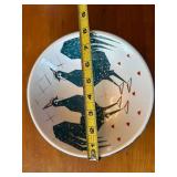 Vintage Ceramic Decorative Bowl with Rooster Design