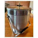 1950s Kronex Atomic Aluminum Ice Bucket with Lid