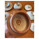 Set of 10 Handmade  Frankoma Ceramic Pottery Vessels with Unique Designs