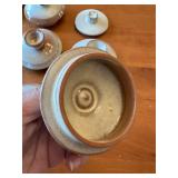 Set of 10 Handmade  Frankoma Ceramic Pottery Vessels with Unique Designs