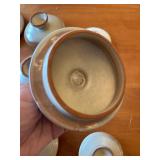 Set of 10 Handmade  Frankoma Ceramic Pottery Vessels with Unique Designs