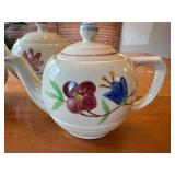 Set of 4 Vintage USA Floral Teapots