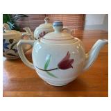 Set of 4 Vintage USA Floral Teapots
