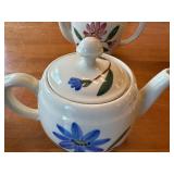 Set of 4 Vintage USA Floral Teapots