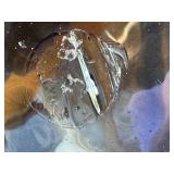 Large Blue Glass Decorative Bowl 8-inch Heights