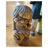 Set of 4 Handcrafted Polish Wooden Figurines