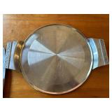 Set of 3 Stainless Steel Trays and Covers from Japan