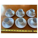 Set of 6 Arabia Finland Arctica Cups and Saucers