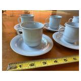 Set of 6 Arabia Finland Arctica Cups and Saucers