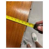 Vintage Wooden Farm Desk / Table with Flip Top with Brass Handles