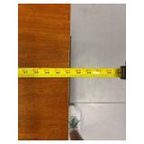 Vintage Wooden Farm Desk / Table with Flip Top with Brass Handles