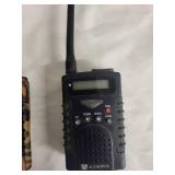 Set of 3 Audiovox FR-214 Two-Way Radios with Chargers and Accessories