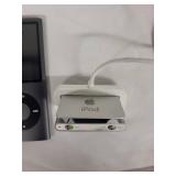 Lot of 3 Apple iPods with Accessories - Pink and Black iPod Nano, Silver iPod Shuffle