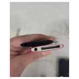 Lot of 3 Apple iPods with Accessories - Pink and Black iPod Nano, Silver iPod Shuffle