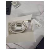 Lot of 3 Apple iPods with Accessories - Pink and Black iPod Nano, Silver iPod Shuffle