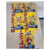 Set of 5 The Simpsons Interactive Figures - Carl, Sideshow Mel, Snake, Captain McCallister, Bleeding Gums Murphy