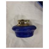 Vintage Ceramic Ashtray with Removable Lighter