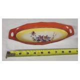 Vintage Zeh Scherzer Bavaria Floral Serving Tray