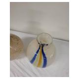 Set of 2 Murano Style Art Glass Vases