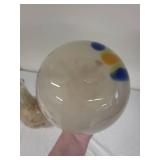 Set of 2 Murano Style Art Glass Vases