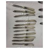 Mixed Set of Stainless Steel and Silver Plated Flatware