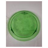 Set of 3 Vintage Serving Trays including Blatz Beer Tray and Green Glass Trays