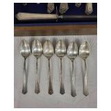 67-Piece Vintage Silverware Set with Tarnish Proof Chest