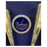 67-Piece Vintage Silverware Set with Tarnish Proof Chest