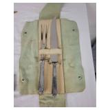 67-Piece Vintage Silverware Set with Tarnish Proof Chest